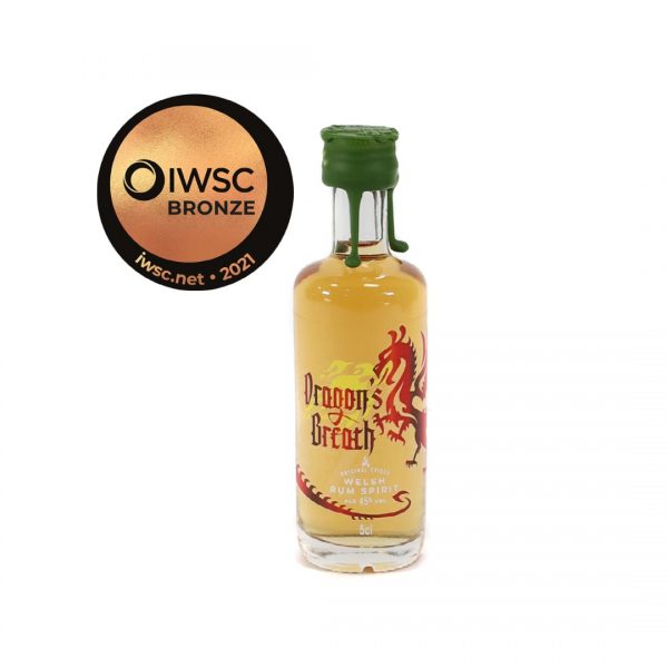 Dragons Breath Welsh Spiced Rum from Wales IWSC Bronze Award 2021