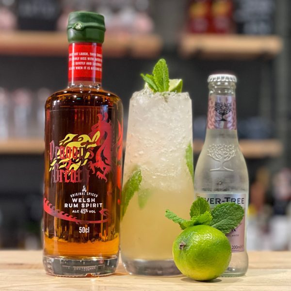 Spirit of Wales Distillery_Dragon's Breath Spiced Welsh Rum_cocktail Spirit of Wales Distillery_Dragon's Breath Spiced Welsh Rum_cocktail