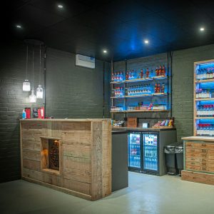 Spirit of Wales Distillery Bar area in Newport South Wales