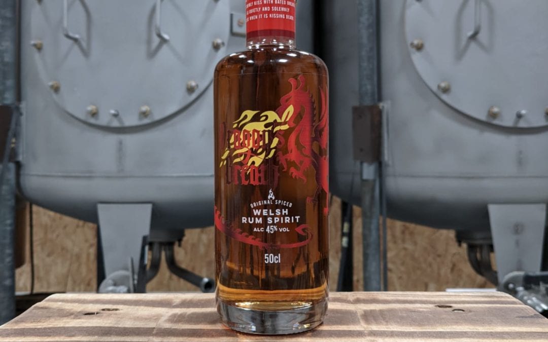 Dragon’s Breath Welsh Spiced Rum with Red Dragon Flavour.