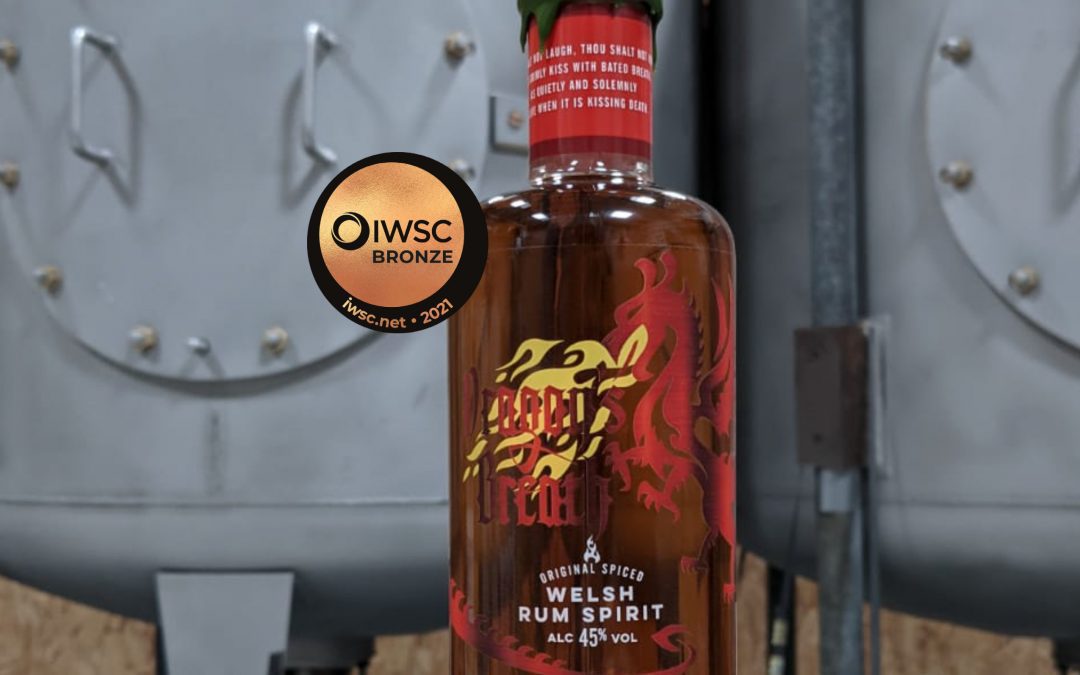 IWSC Medal awarded to Spirit of Wales Dragon’s Breath Welsh Rum