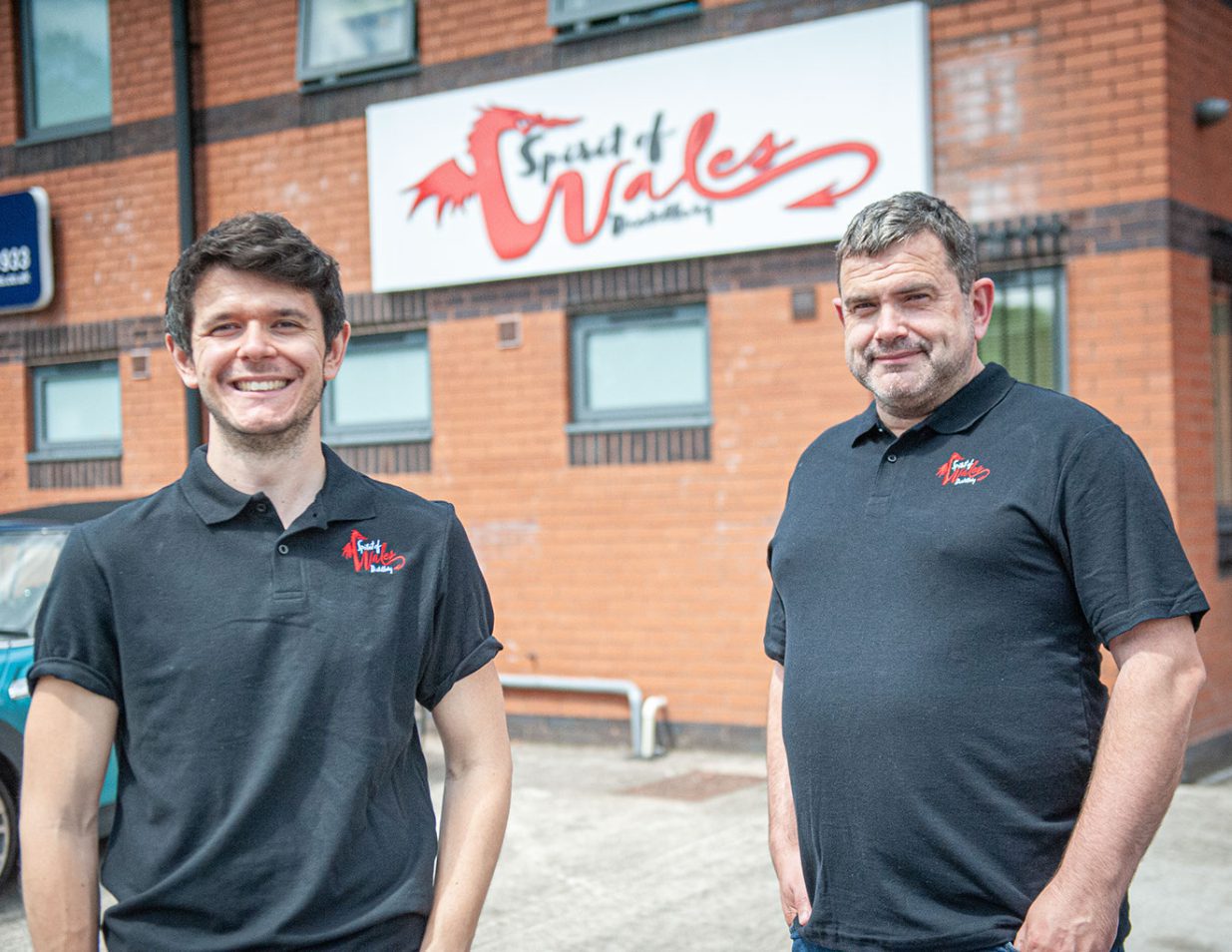 Spirit of Wales Distillery production manager James Gibbons and founder Daniel Dyer Spirit of Wales Distillery production manager James Gibbons and founder Daniel Dyer
