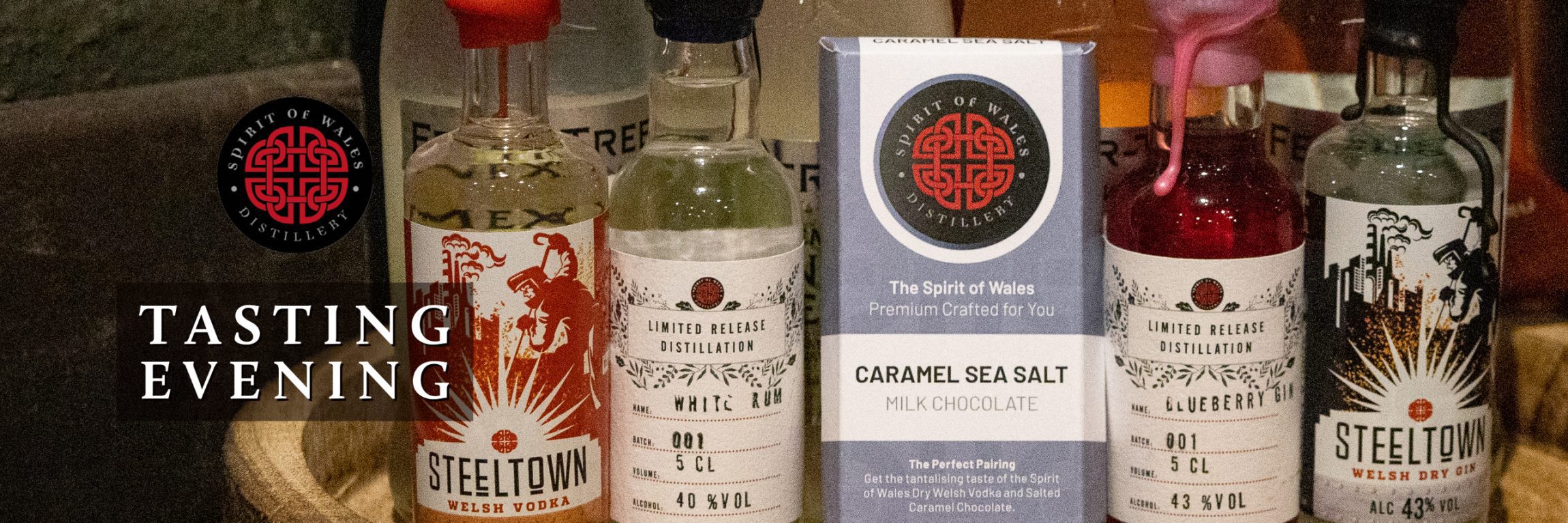 Spirit of Wales Distillery - Live Tasting Evening tasting kit Spirit of Wales Distillery - Live Tasting Evening tasting kit