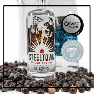 pirit of Wales Distillery - Steeltown Welsh Gin - Gin Masters and IWSC Silver Medals