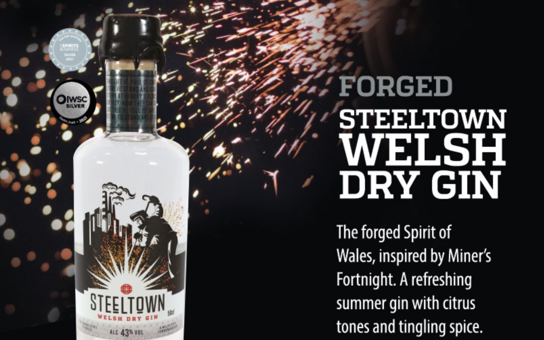 Spirit of Wales Distillery - Steeltown Welsh Gin - the forged gin of Wales