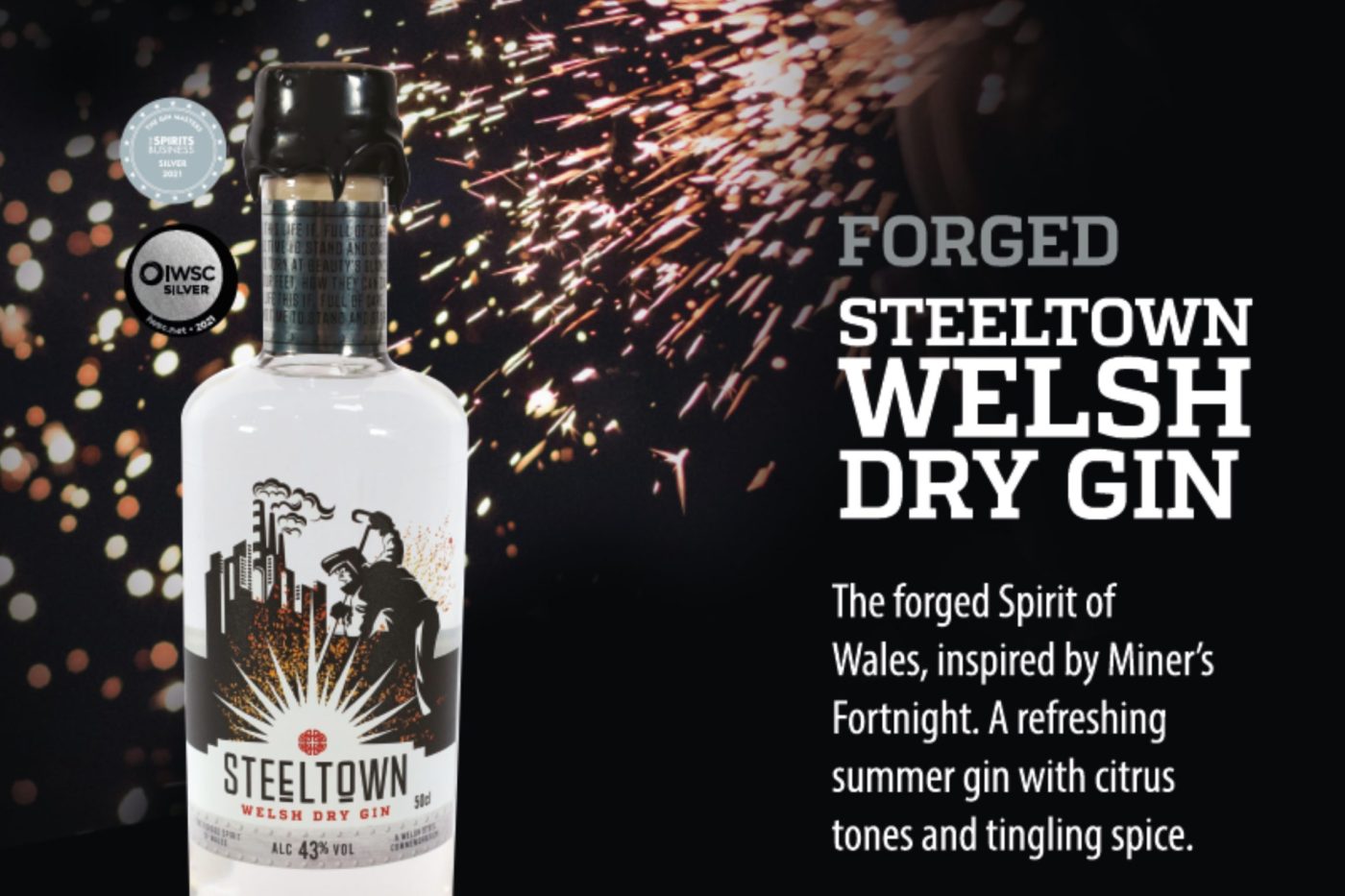 Experience Steeltown Welsh Dry Gin at the Spirit of Wales Distillery
