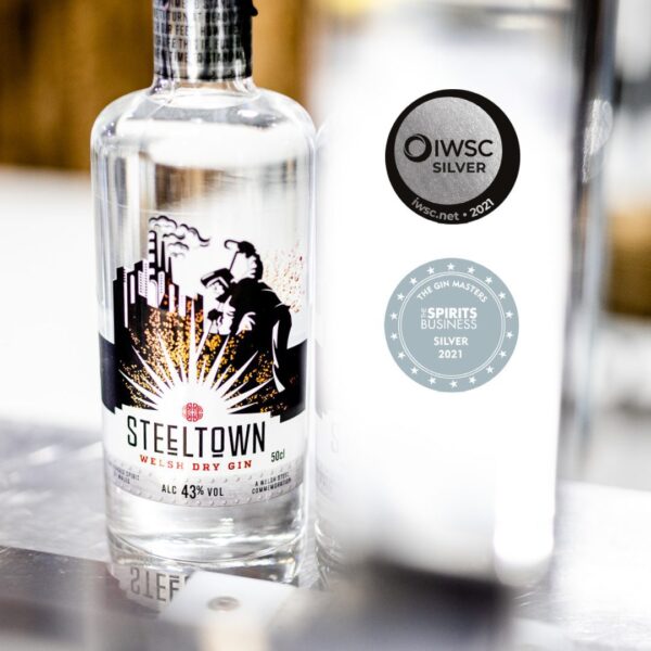 Spirit of Wales Distillery - Steeltown Welsh Dry Gin - Made in Cymru Spirit of Wales Distillery - Steeltown Welsh Dry Gin - Made in Cymru