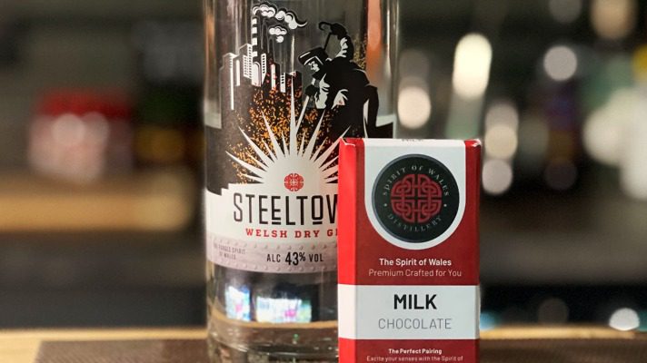 Steeltown Welsh Dry Gin and Milk Chocolate pairing for Easter
