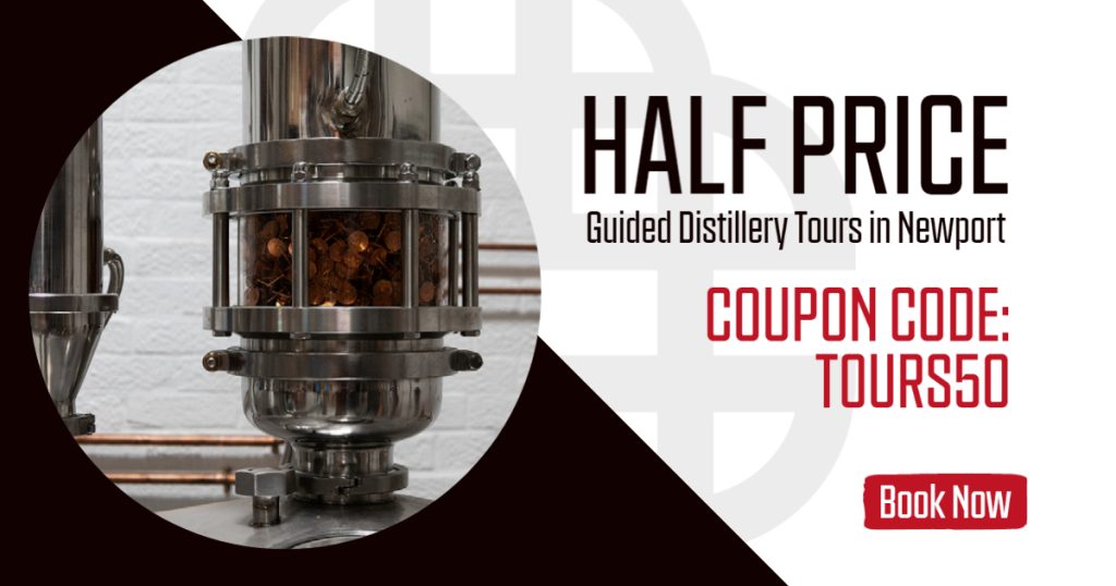 Half price on guided tours at Spirit of Wales Distillery in Newport