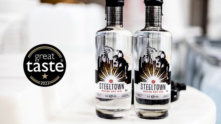 Great Taste Award for Steeltown Welsh Dry Gin