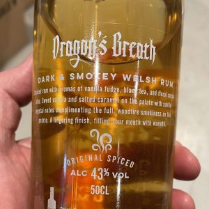 Dragons Breath Dark and Smokey Welsh Rum 3